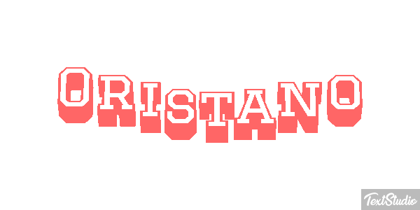 Oristano Efekt tekstowy
