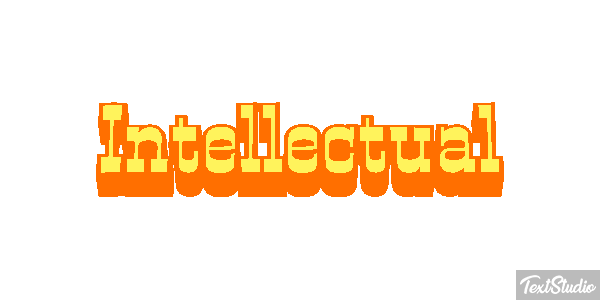 Intellectual Text effect