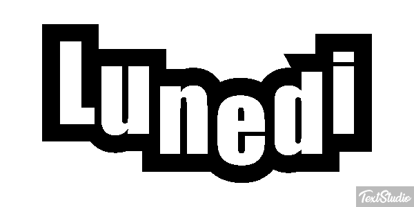 Lunedì Text effect