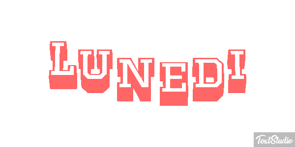 Lunedì Text effect