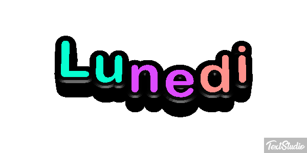 Lunedì Text effect