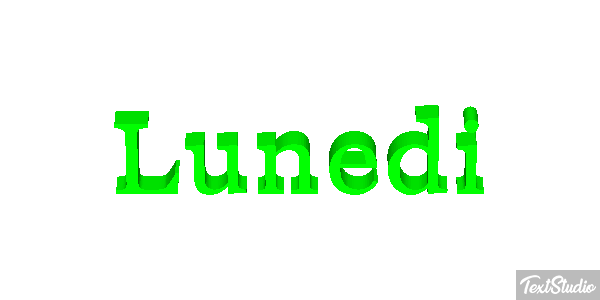 Lunedì Text effect