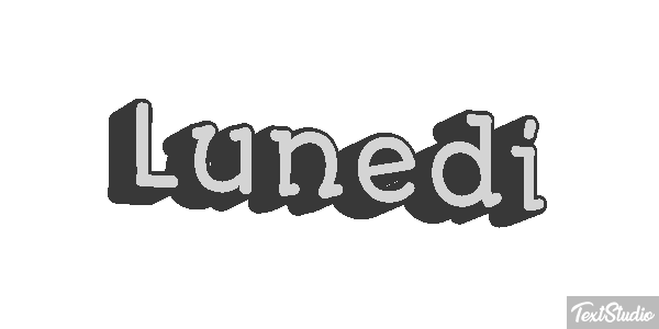 Lunedì Text effect