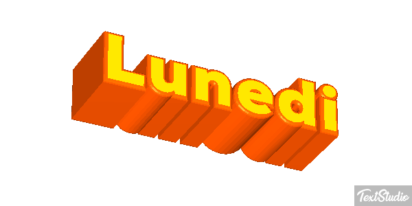 Lunedì Text effect