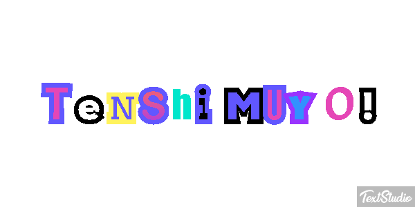 Tenshi Muyo! Effetto testo