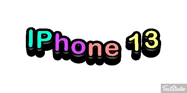 IPhone 13 Text effect