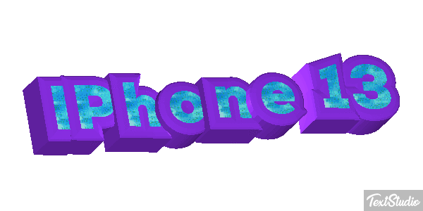 IPhone 13 Text effect