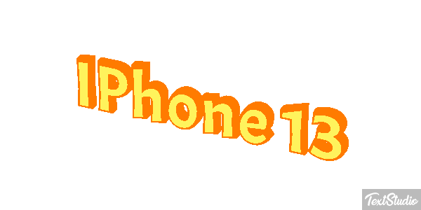 IPhone 13 Text effect