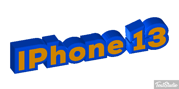 IPhone 13 Text effect