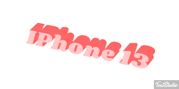 IPhone 13 Text effect
