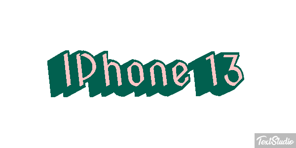 IPhone 13 Text effect
