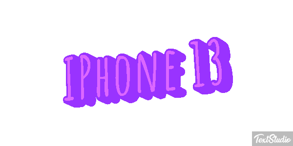 IPhone 13 Text effect