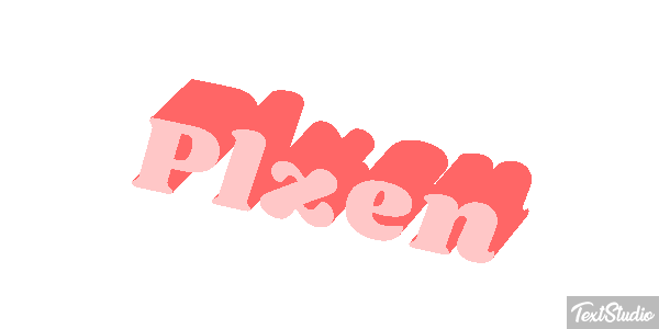 Plzeň Text effect