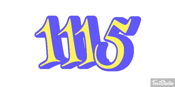 1115 Text effect