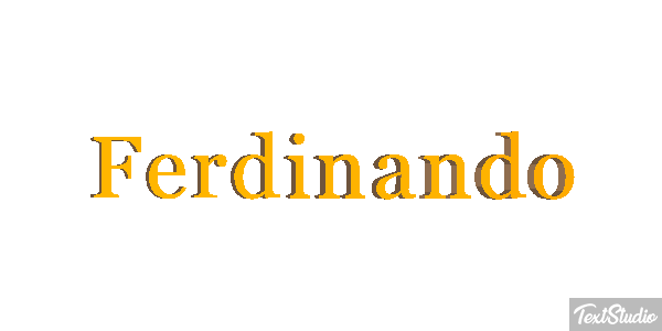 Ferdinando Effetto testo