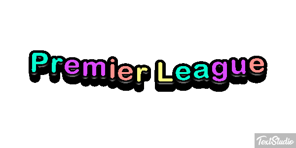 Premier League Efeito do texto