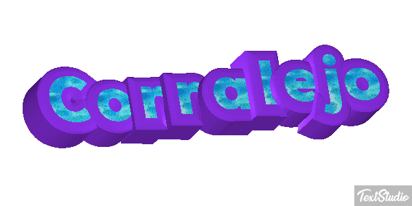 Corralejo Efekt tekstowy