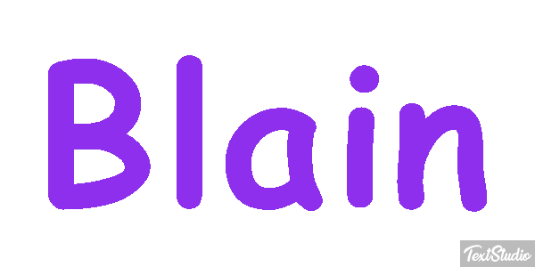 Blain Text effect