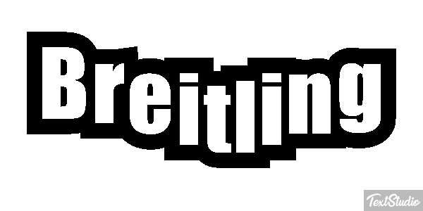 Breitling Text effect