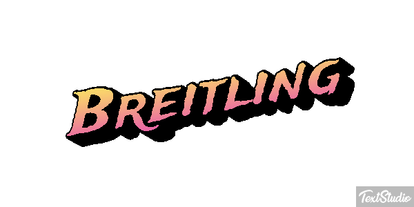 Breitling Text effect