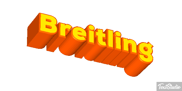 Breitling Text effect