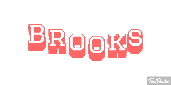 Brooks Text effect