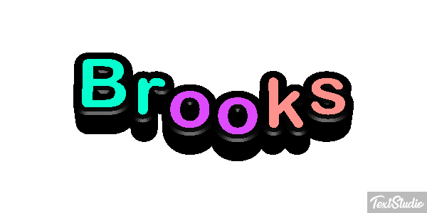 Brooks Text effect