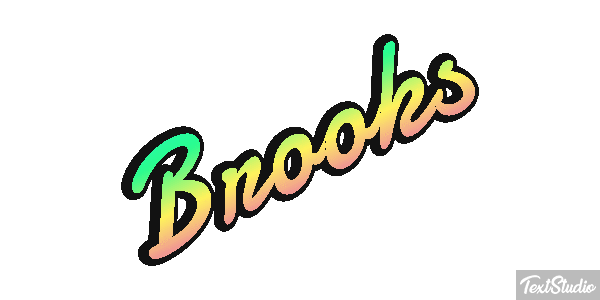 Brooks Text effect