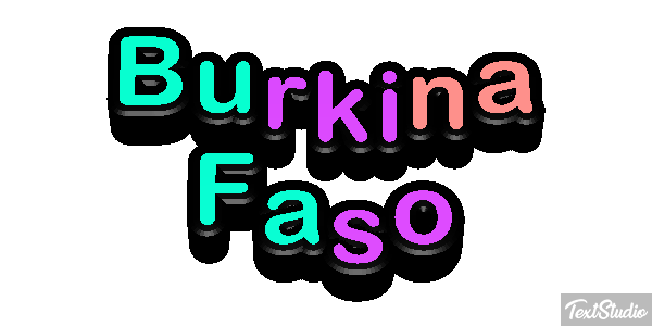Burkina Faso Text effect