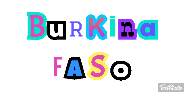 Burkina Faso Text effect