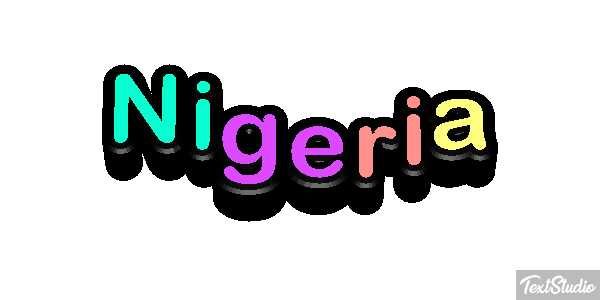 Nigeria Text effect