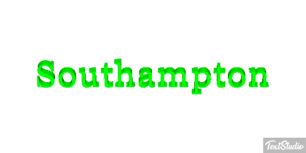 Southampton Efecto de texto