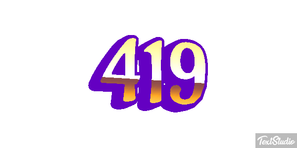 419 Tekst effect
