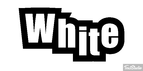 White Текстовый эффект