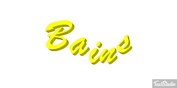 Bains Text effect