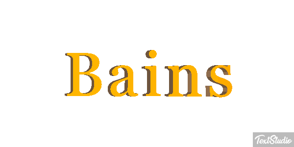 Bains Text effect