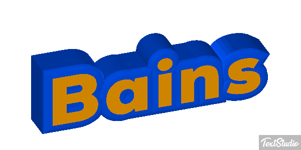 Bains Text effect