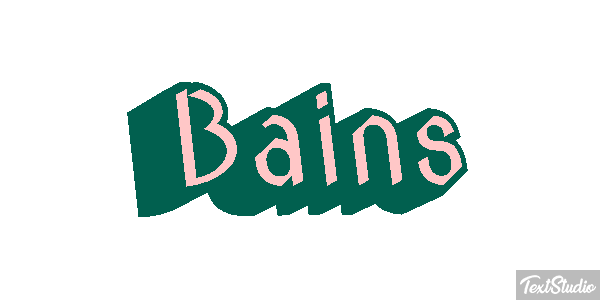Bains Text effect
