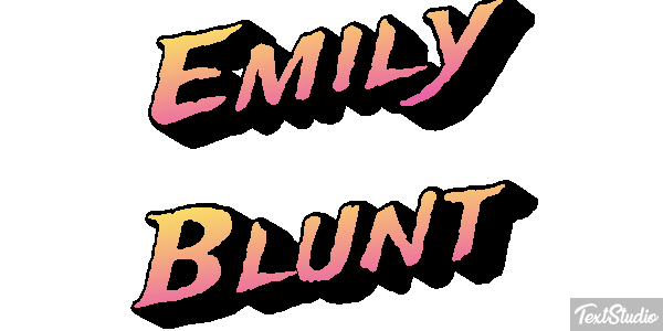 Emily Blunt Efeito do texto
