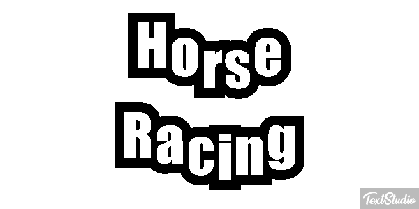 Horse Racing Text effect