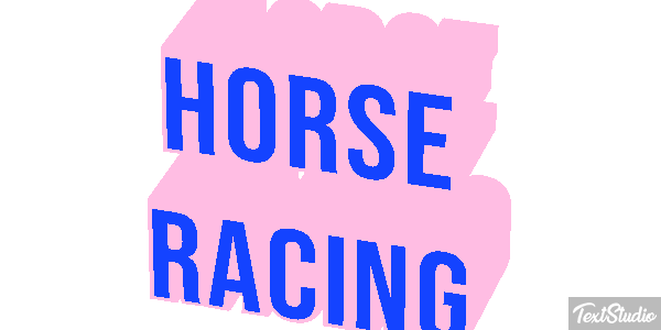 Horse Racing Text effect