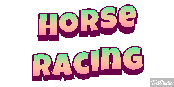 Horse Racing Text effect