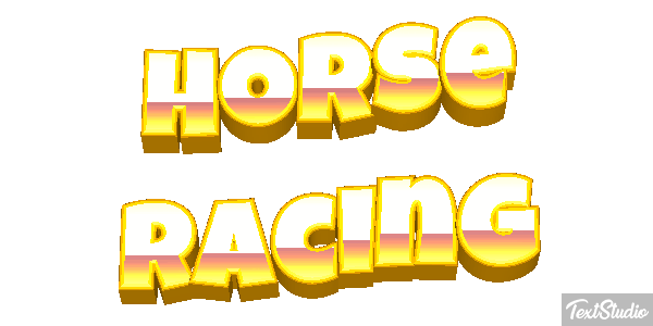 Horse Racing Text effect