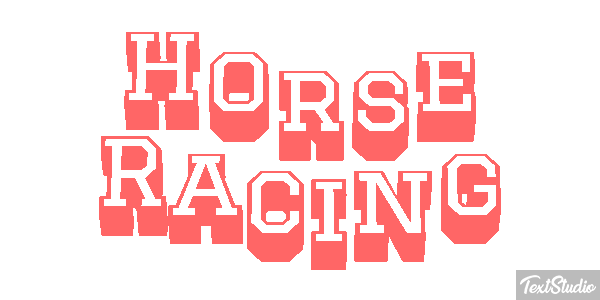 Horse Racing Text effect