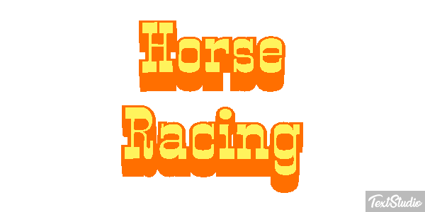 Horse Racing Text effect