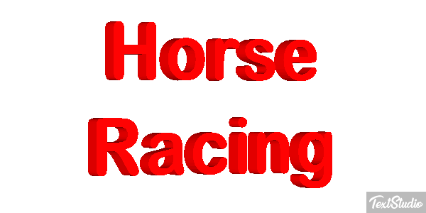 Horse Racing Text effect