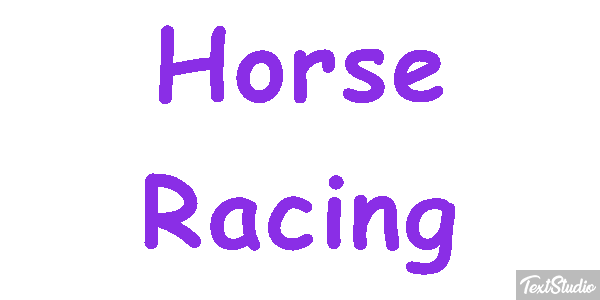 Horse Racing Text effect