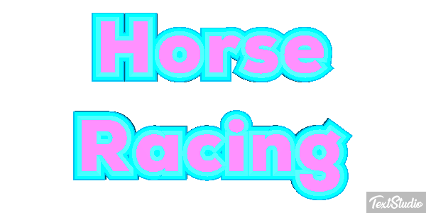 Horse Racing Text effect