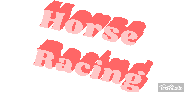 Horse Racing Text effect