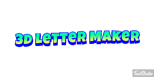 3d Letter Maker Efeito do texto